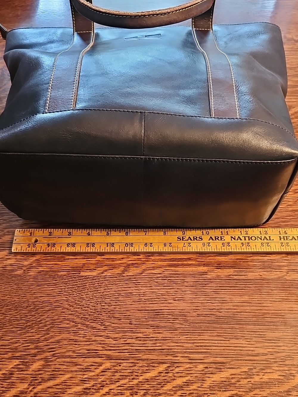 Nebraska Logo Leather Tote & Wallet - Picture 9 of 11